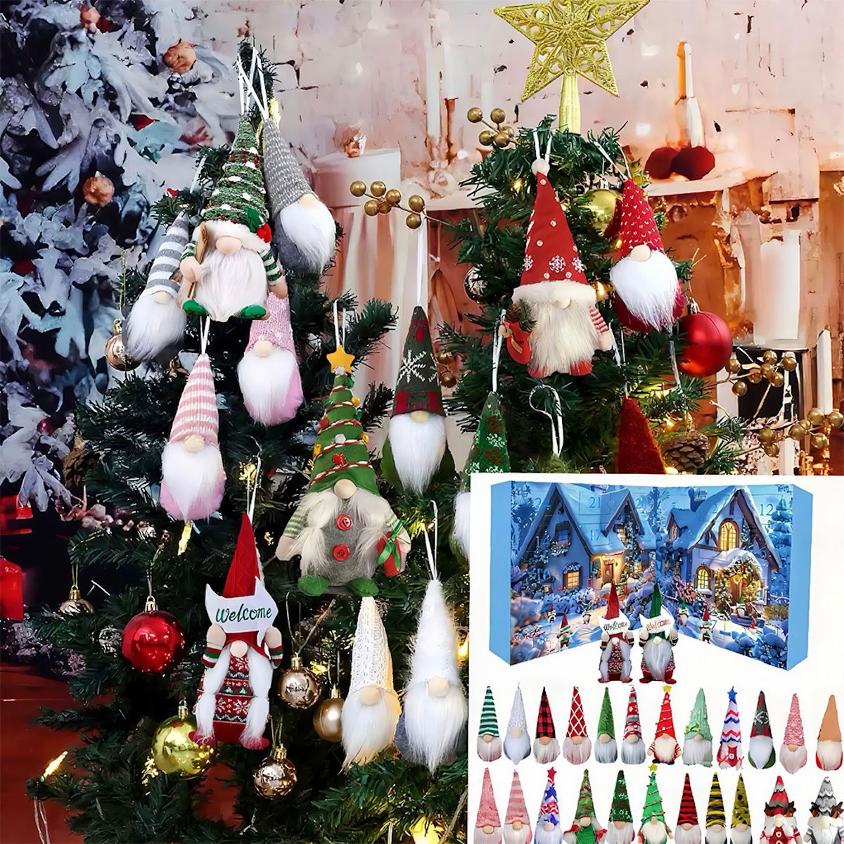 Christmas Gnome Advent Calendar for Kids Teens - ChildAngle