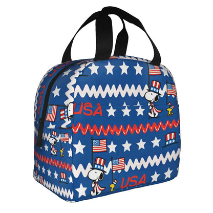 Holiday Snoopy Lunch Bag Picnic Lunch Bag Tote for Students Halloween Snoopy Lunch Bags Christmas Snoopy Lunch Bags 4th of July Snoopy Lunch Bags Easter Snoopy Lunch Bags - ChildAngle