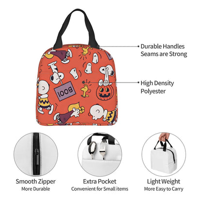 Holiday Snoopy Lunch Bag Picnic Lunch Bag Tote for Students Halloween Snoopy Lunch Bags Christmas Snoopy Lunch Bags 4th of July Snoopy Lunch Bags Easter Snoopy Lunch Bags - ChildAngle