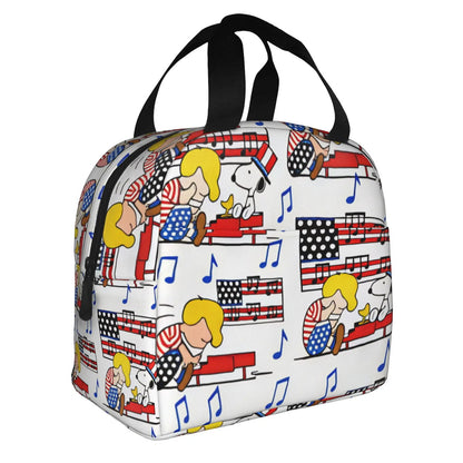 Holiday Snoopy Lunch Bag Picnic Lunch Bag Tote for Students Halloween Snoopy Lunch Bags Christmas Snoopy Lunch Bags 4th of July Snoopy Lunch Bags Easter Snoopy Lunch Bags - ChildAngle