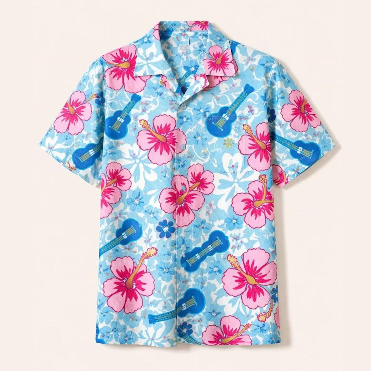 Blue Flower Beach Family Matching Shirts - ChildAngle