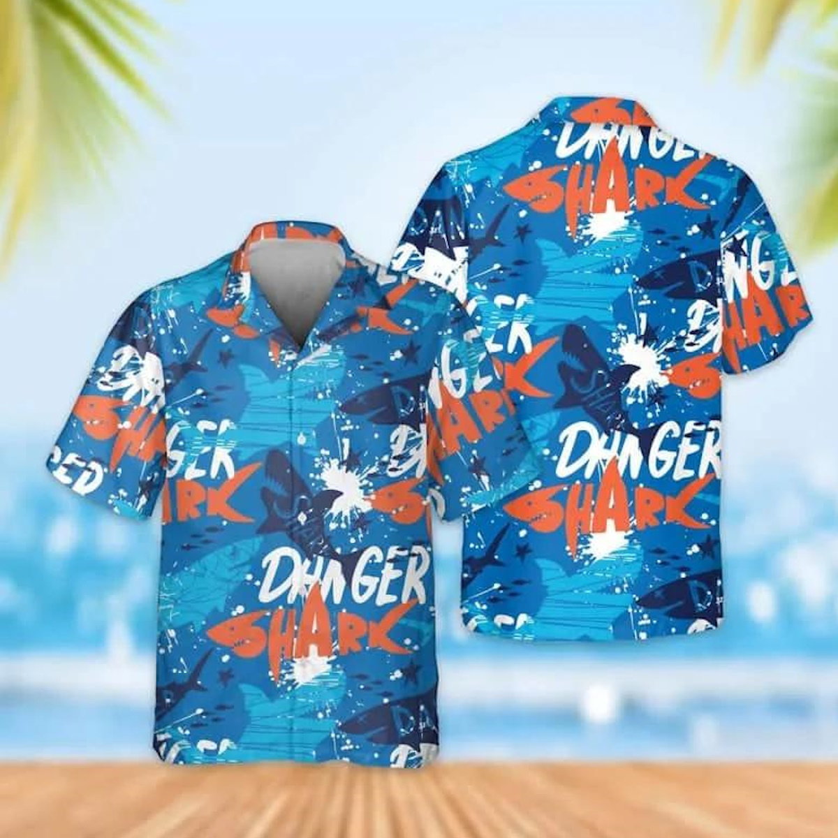 Blue Coconut Tree Surf Palm Tree Family Matching Shirts - ChildAngle