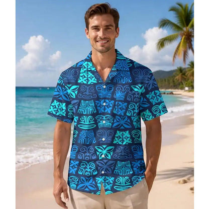 Blue Coconut Tree Surf Palm Tree Family Matching Shirts - ChildAngle