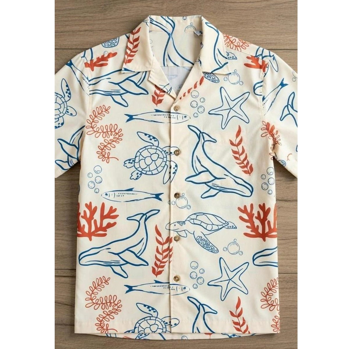 Sea Pattern Coral Reef Shell Family Matching Shirts - ChildAngle