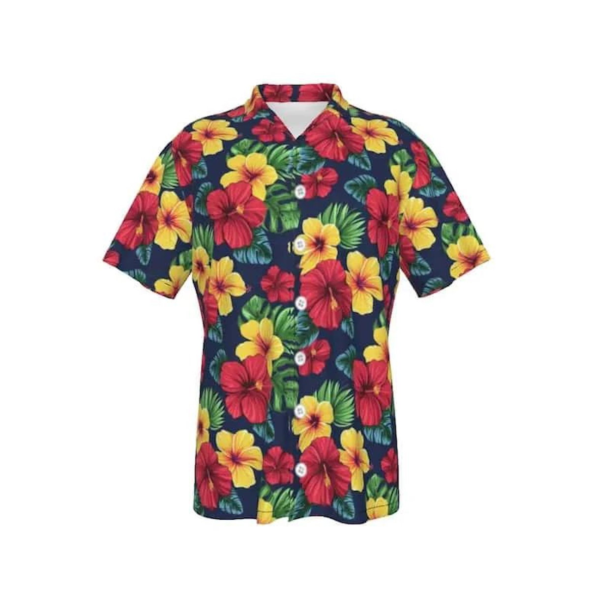 Red Tropical Flower Family Matching Shirts - ChildAngle