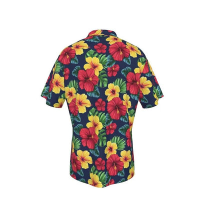 Red Tropical Flower Family Matching Shirts - ChildAngle