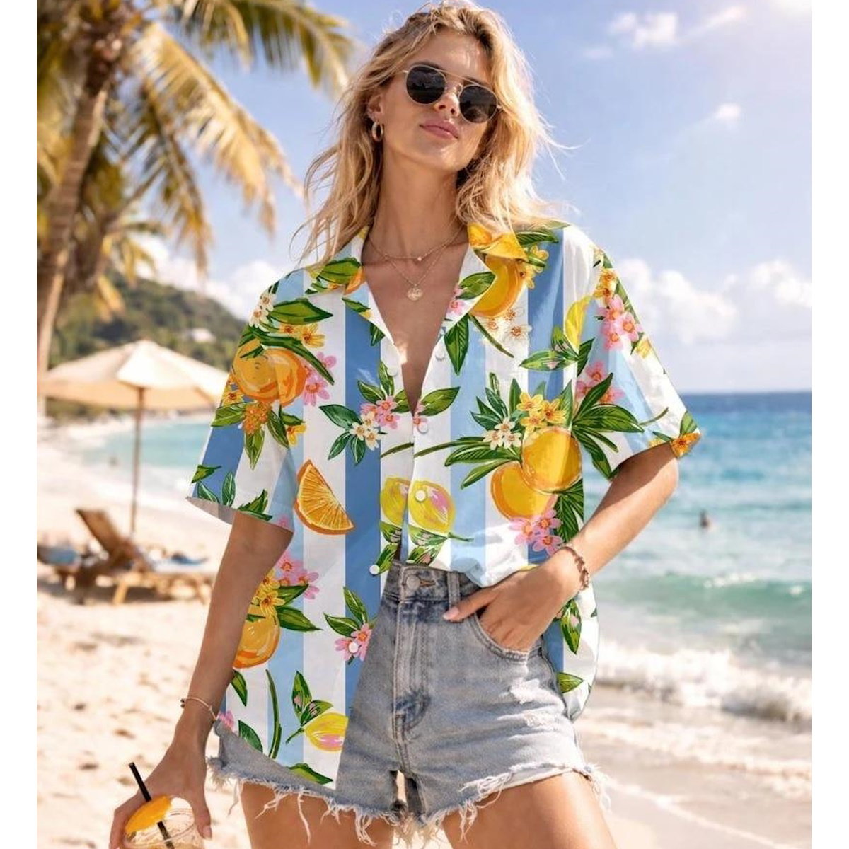 Coconut Tree Hawaiian Family Matching Shirts - ChildAngle 