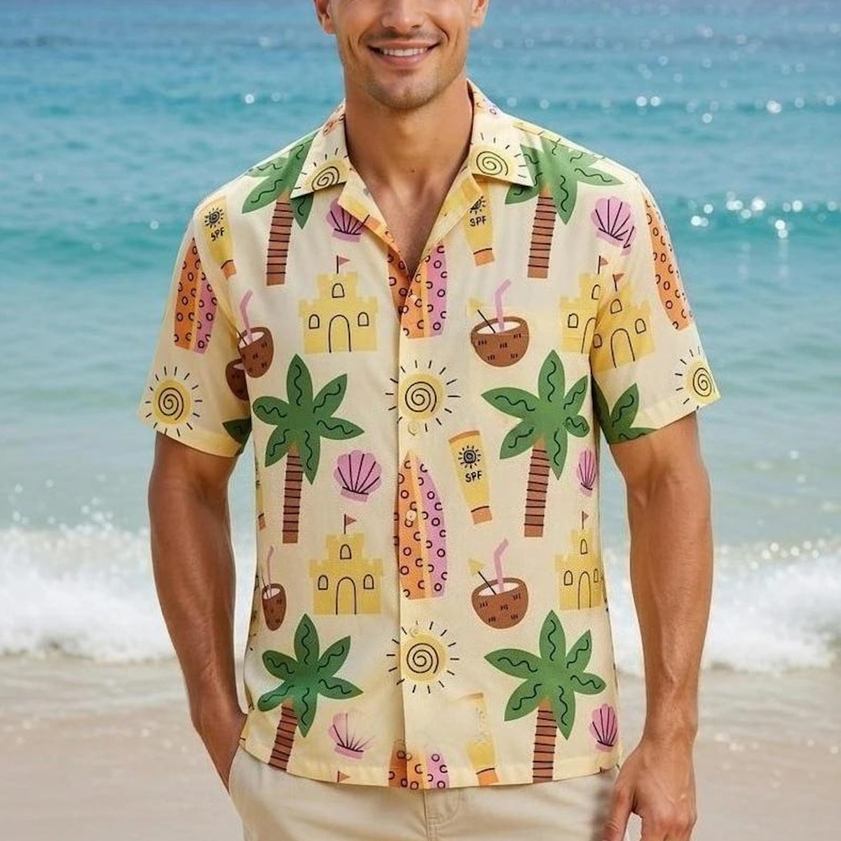 Coconut Tree Hawaiian Family Matching Shirts - ChildAngle 