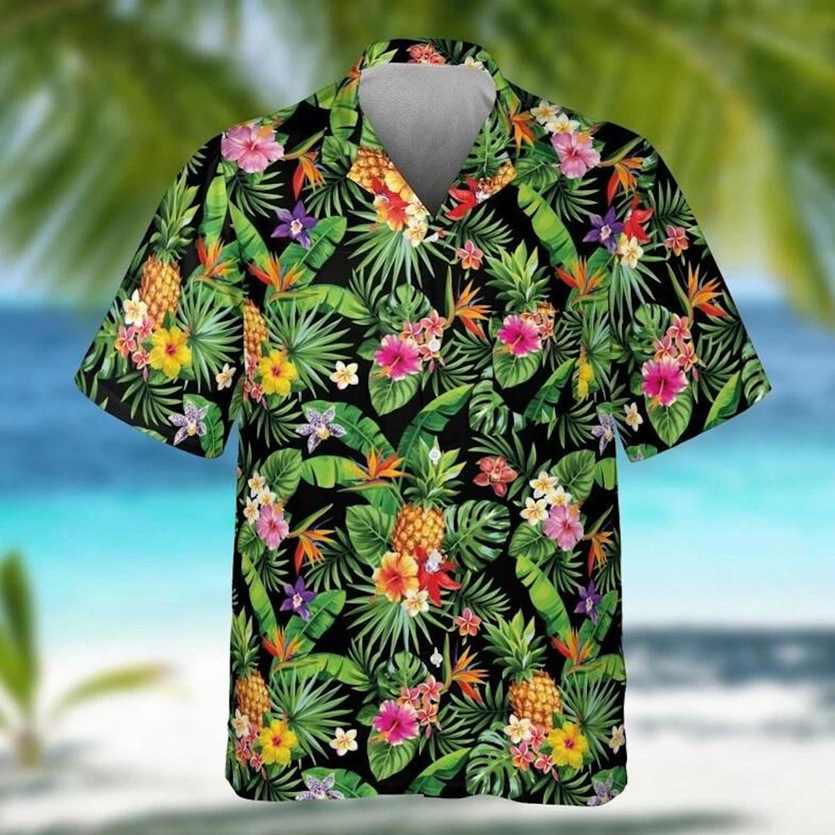 Hawaiian Tropical Flower Print Family Matching Shirts Set - ChildAngle Family Trip Shirts