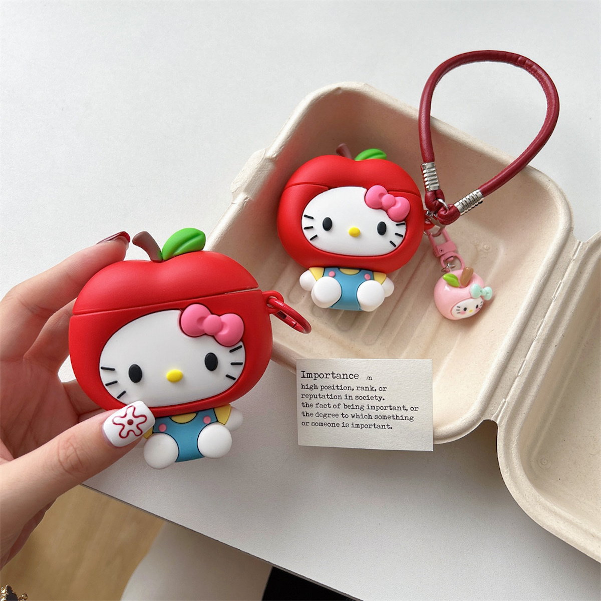 Hello Kitty AirPods Case 3D Anime Cute AirPods Case - ChildAngle