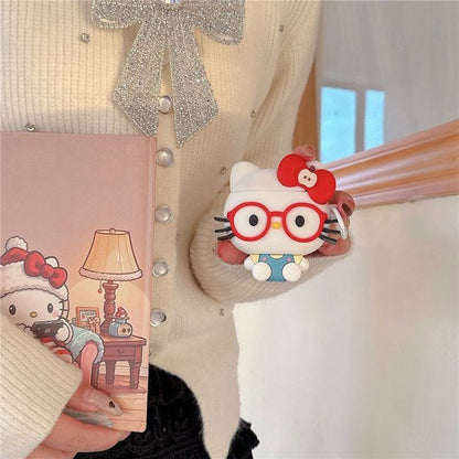 Hello Kitty AirPods Case 3D Anime Cute AirPods Case - ChildAngle