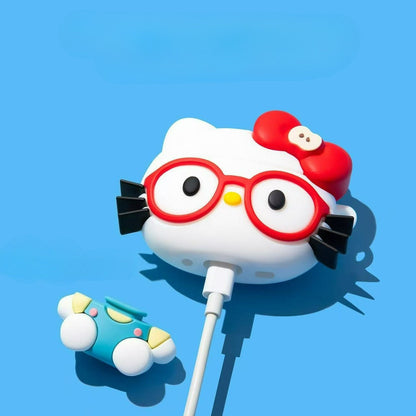 Hello Kitty AirPods Case 3D Anime Cute AirPods Case - ChildAngle