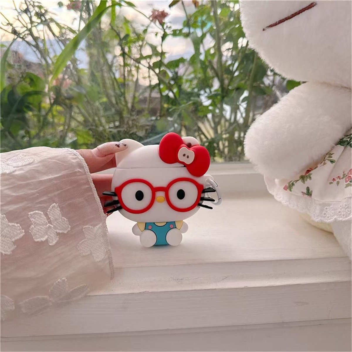 Hello Kitty AirPods Case 3D Anime Cute AirPods Case - ChildAngle