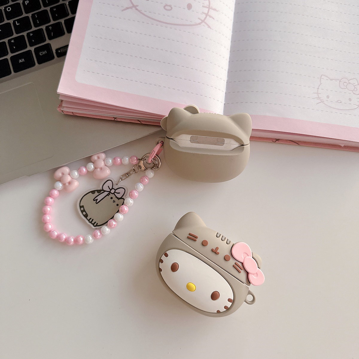 Hello Kitty AirPods Case 3D Anime Cute AirPods Case - ChildAngle