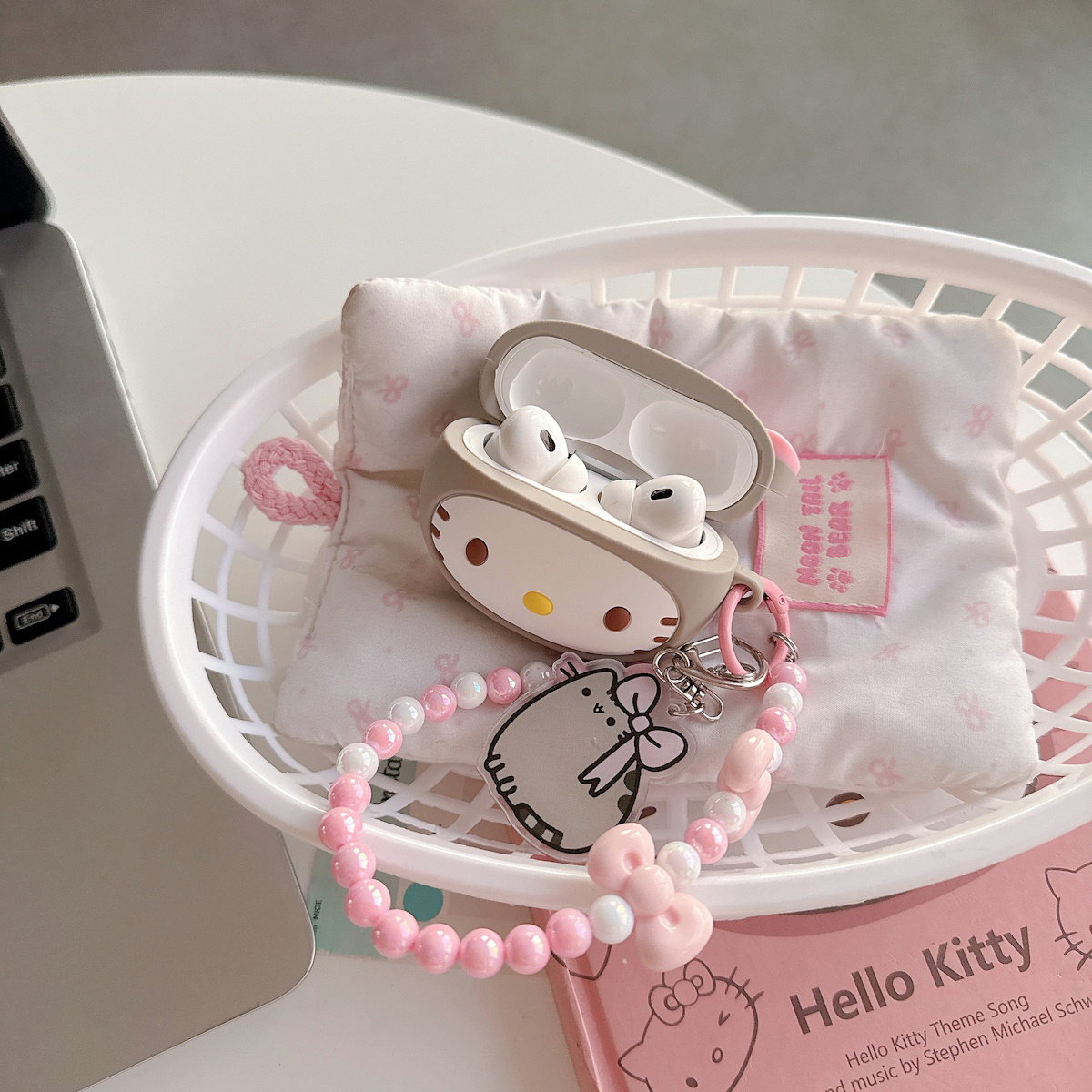 Hello Kitty AirPods Case 3D Anime Cute AirPods Case - ChildAngle