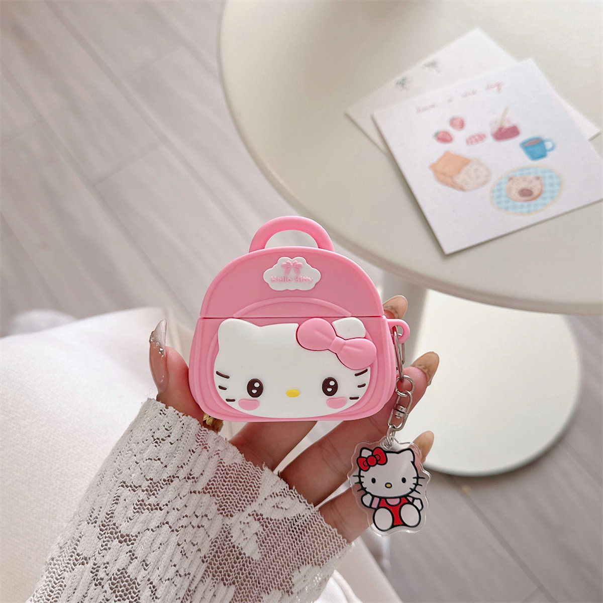 Hello Kitty AirPods Case 3D Anime Cute AirPods Case - ChildAngle