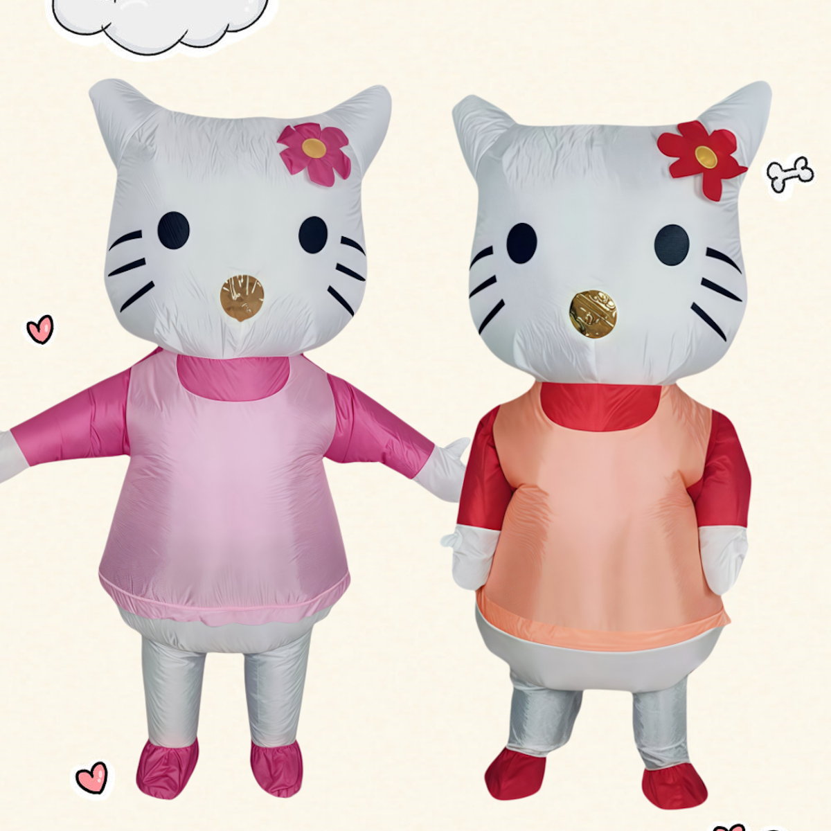 Teens Hello Kitty Inflatable Costumes Blow up Costumes - ChildAngle