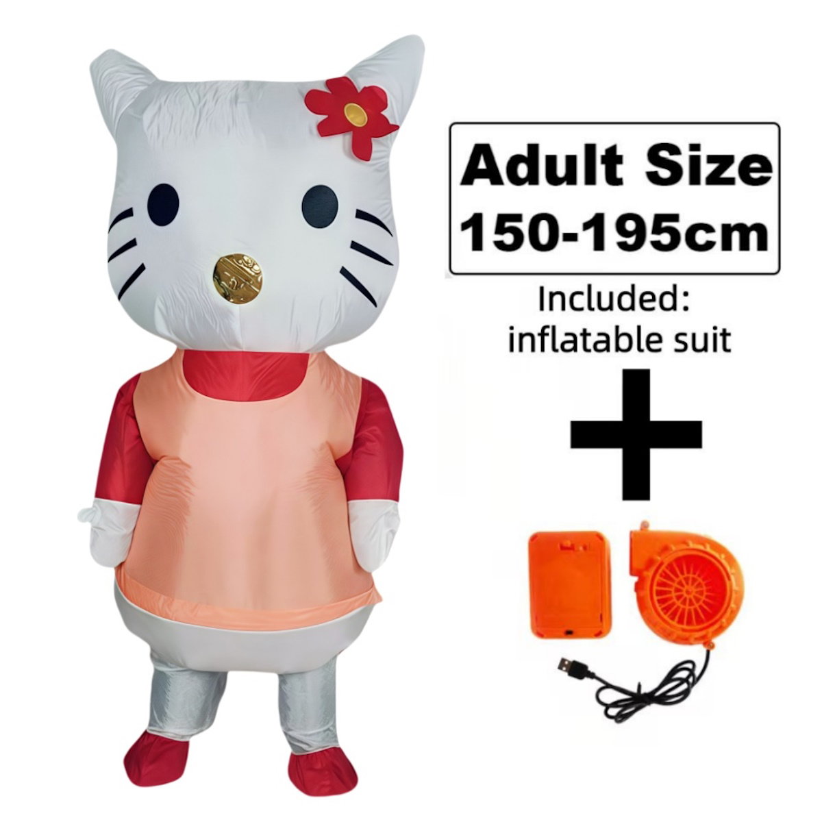 Teens Hello Kitty Inflatable Costumes Blow up Costumes - ChildAngle