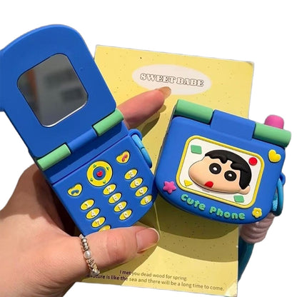 AirPods Pro 3 AirPod 4 Hello Kitty AirPod Case Cartoon Flip Phone Portable Mirror - ChildAngle