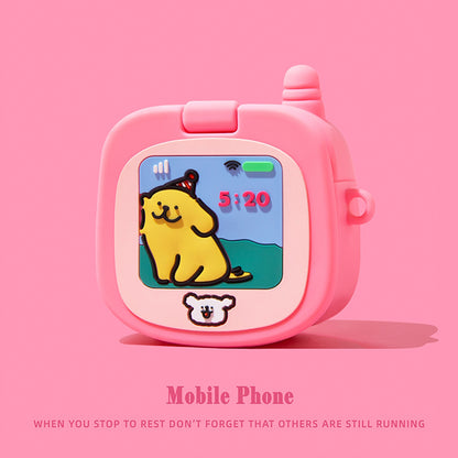 AirPods Pro 3 AirPod 4 Hello Kitty AirPod Case Cartoon Flip Phone Portable Mirror - ChildAngle