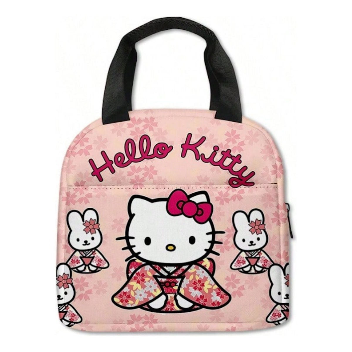 Hello Kitty Lunch Bag Portable Insulated Tote for Girls - ChildAngle