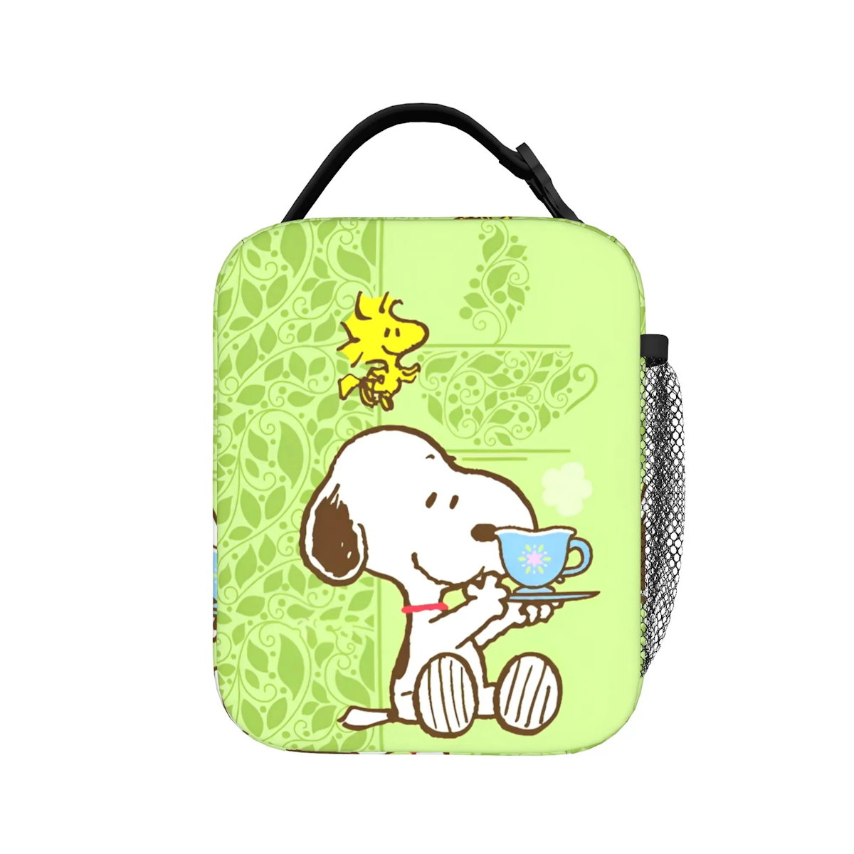 Holiday Easter Halloween Snoopy Lunch Bag Tote with Side Mesh Pocket - ChildAngle