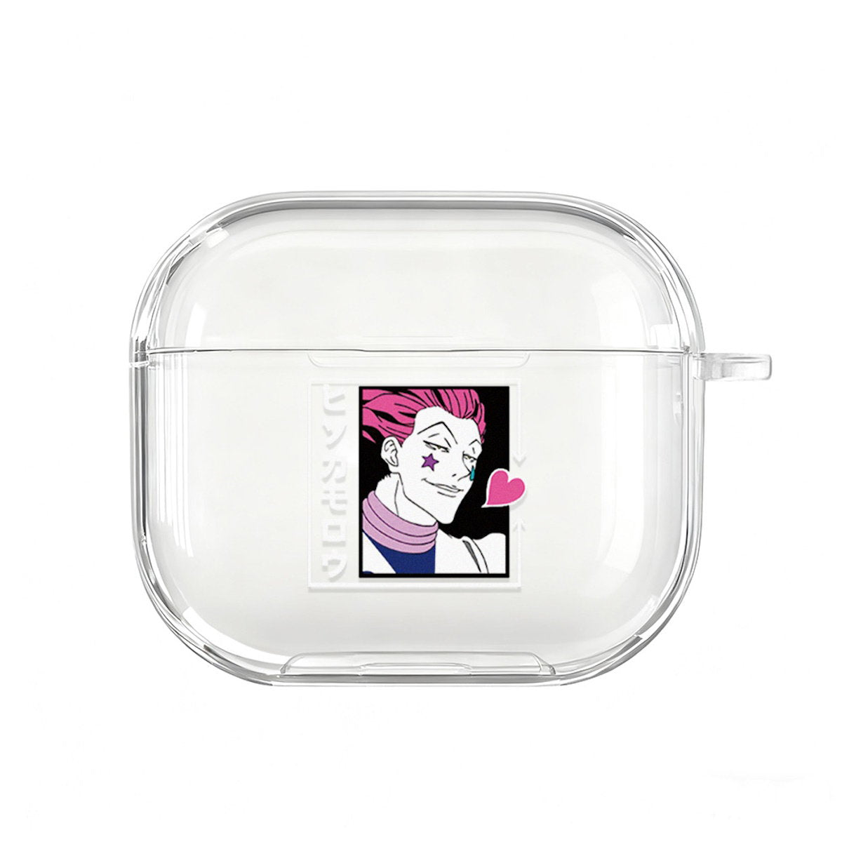Clear AirPods cases with Hunter Hunter anime character Killua Satoru AirPods Case