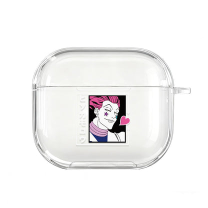 Clear AirPods cases with Hunter Hunter anime character Killua Satoru AirPods Case