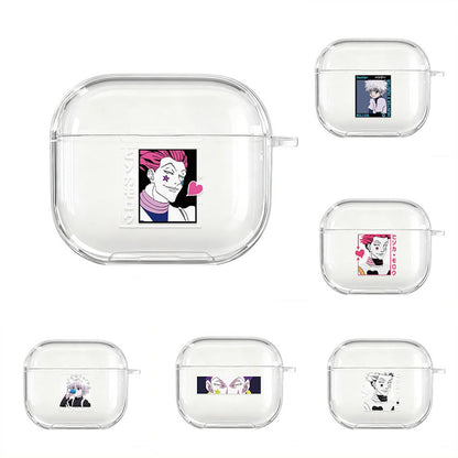 Clear AirPods cases with Hunter Hunter anime character Killua Satoru AirPods Case