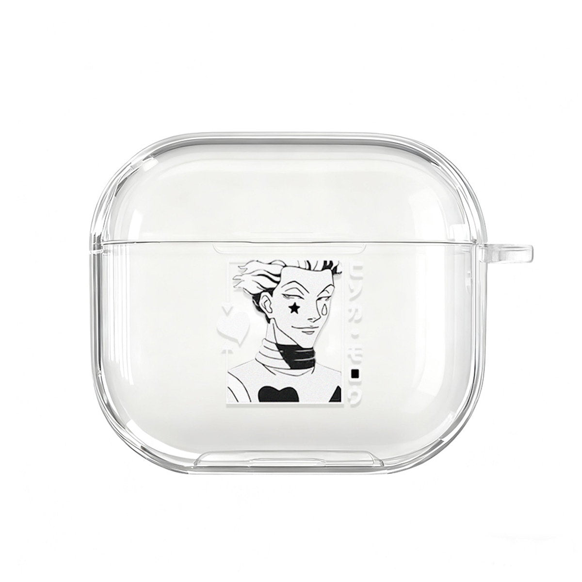 Clear AirPods cases with Hunter Hunter anime character Killua Satoru AirPods Case