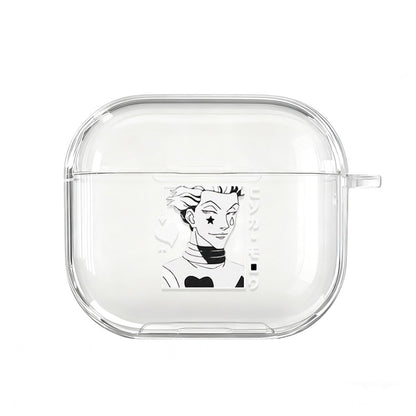 Clear AirPods cases with Hunter Hunter anime character Killua Satoru AirPods Case
