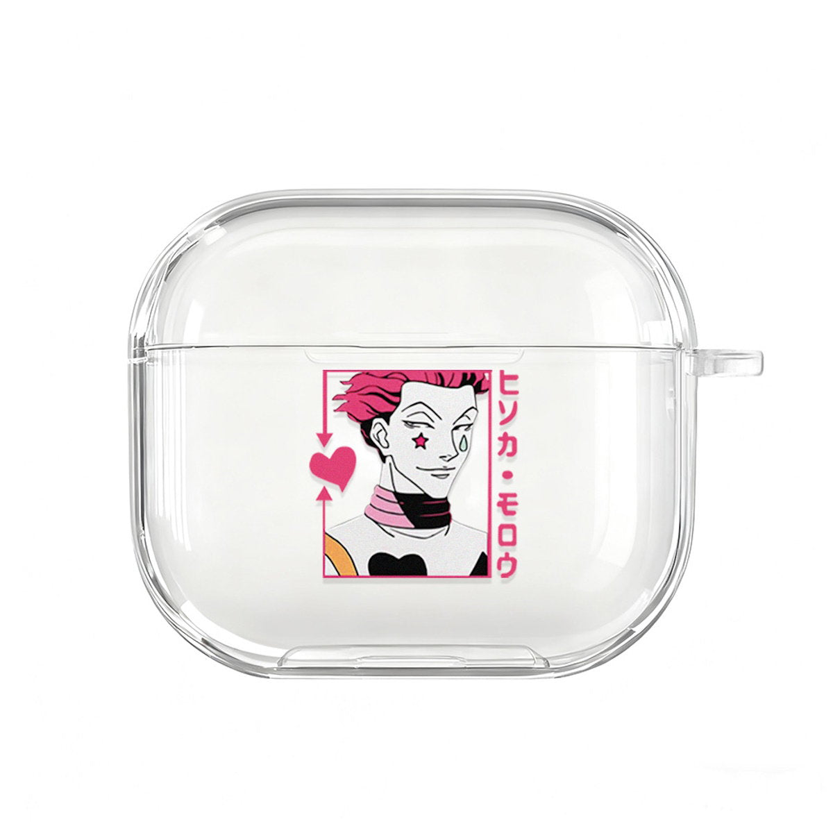 Clear AirPods cases with Hunter Hunter anime character Killua Satoru AirPods Case