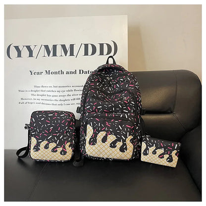 3PCS Ice Cream Backpack and Lunchbox Pencil Case Set - ChildAngle