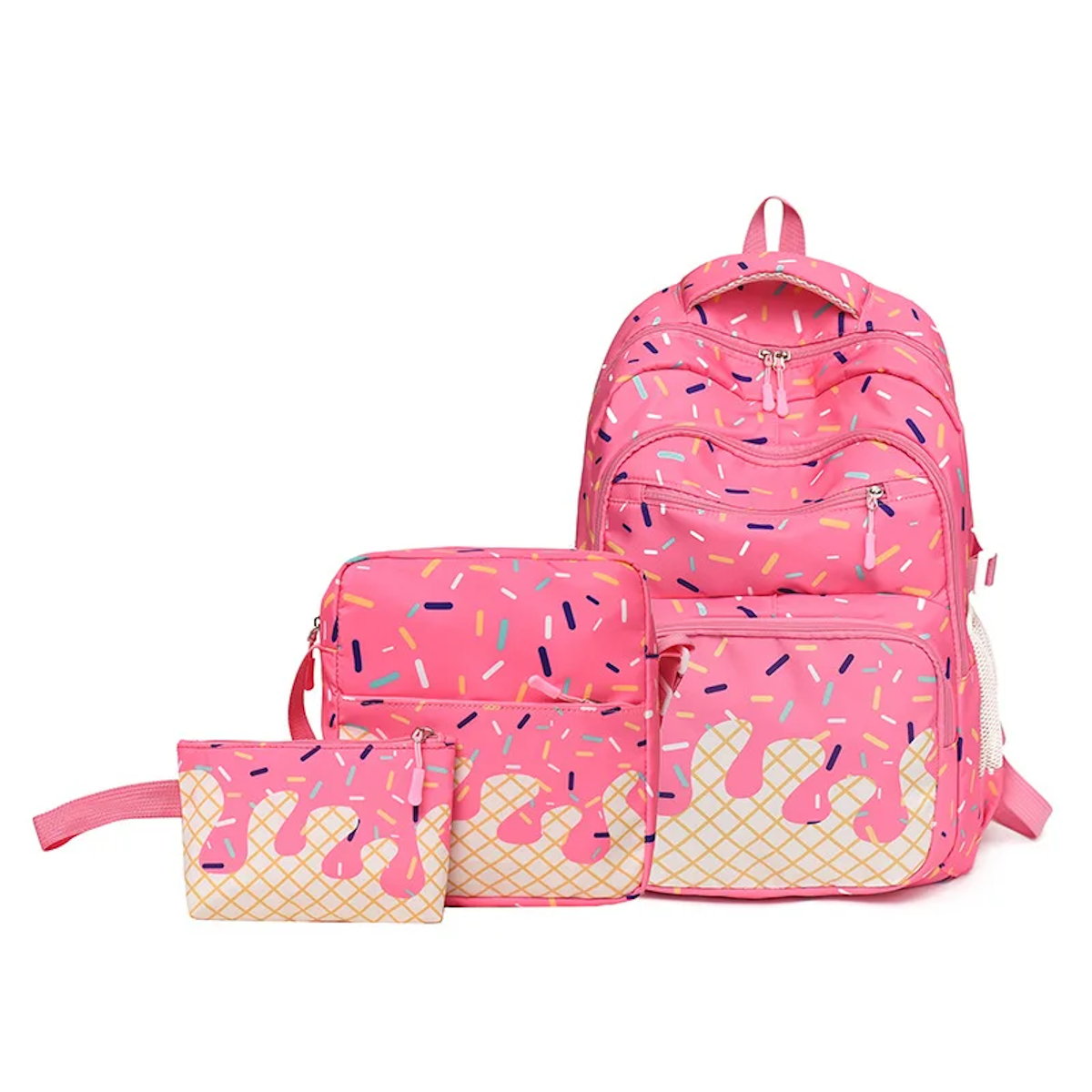 3PCS Ice Cream Backpack and Lunchbox Pencil Case Set - ChildAngle
