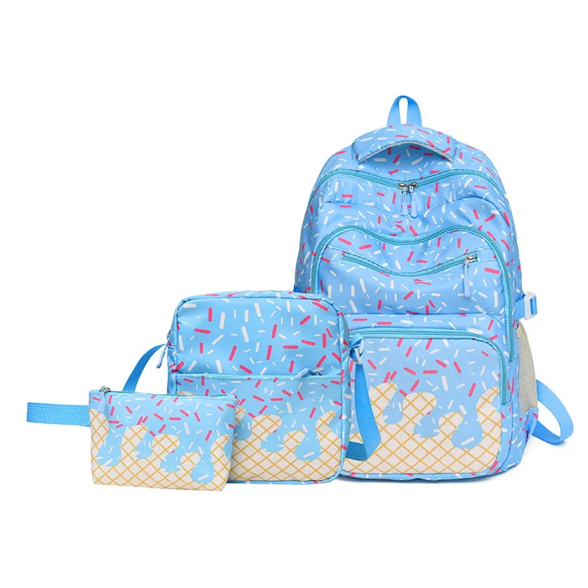 3PCS Ice Cream Backpack and Lunchbox Pencil Case Set - ChildAngle