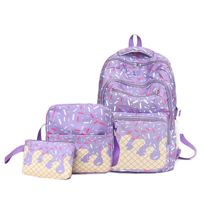 3PCS Ice Cream Backpack and Lunchbox Pencil Case Set - ChildAngle