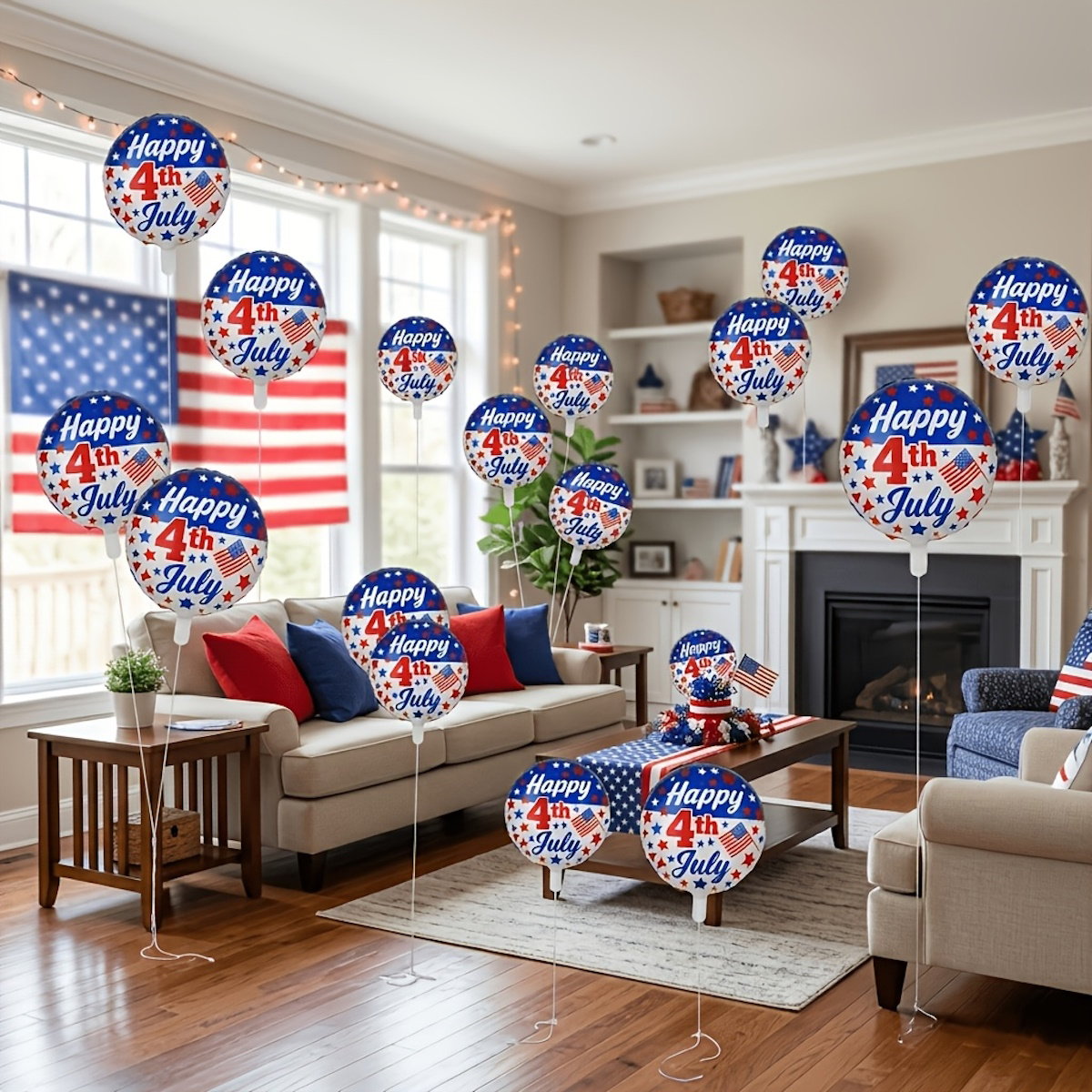 Happy 4th of July American flag Patriotic Balloons for Independence Day - ChildAngle