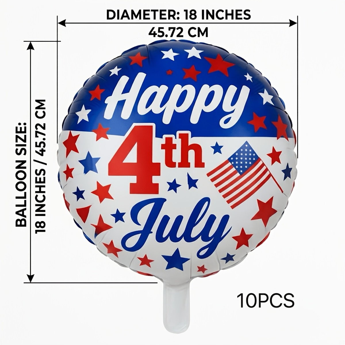 Happy 4th of July American flag Patriotic Balloons for Independence Day - ChildAngle