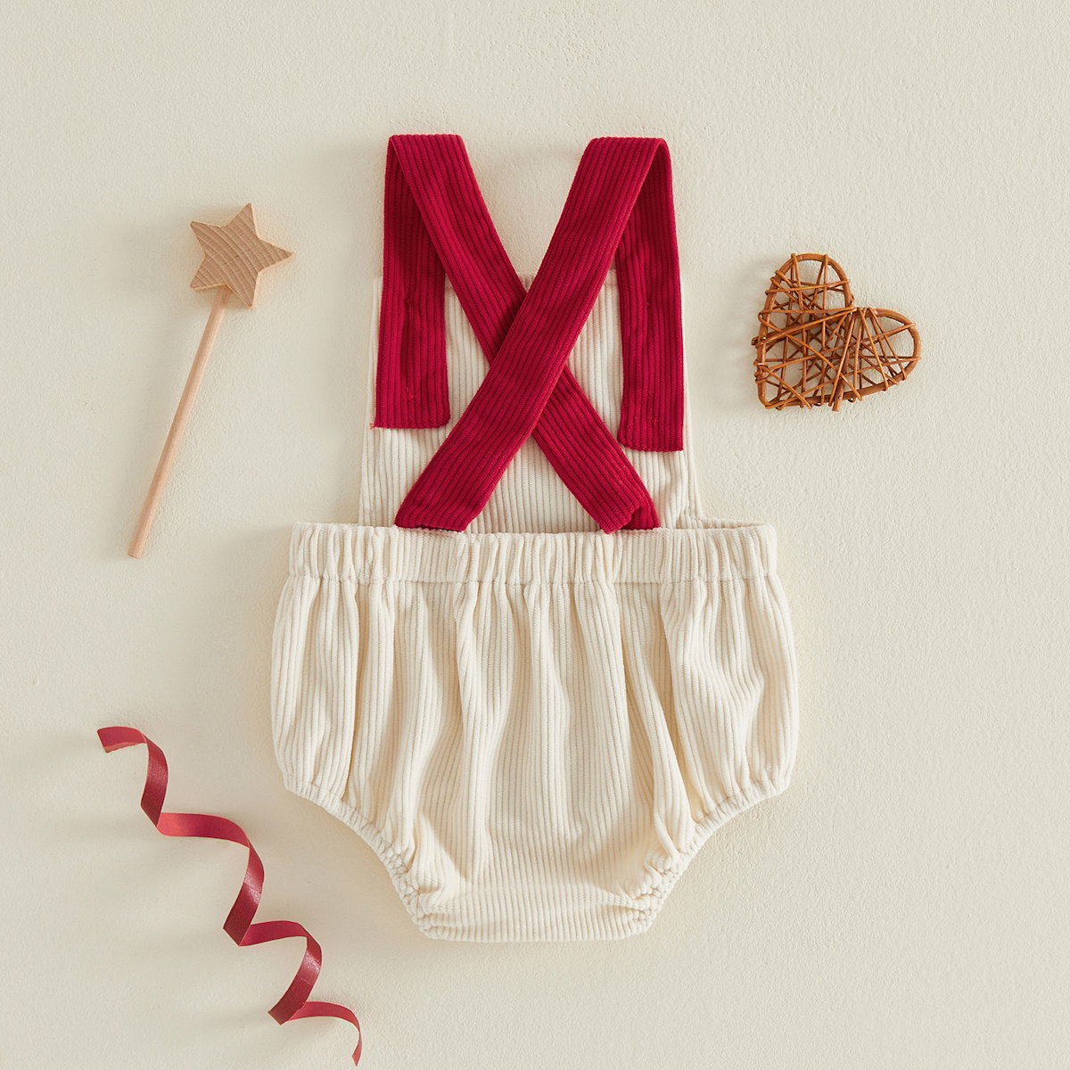 ChildAngle Infant Two baby rompers with 'My First USA 4th of July' text