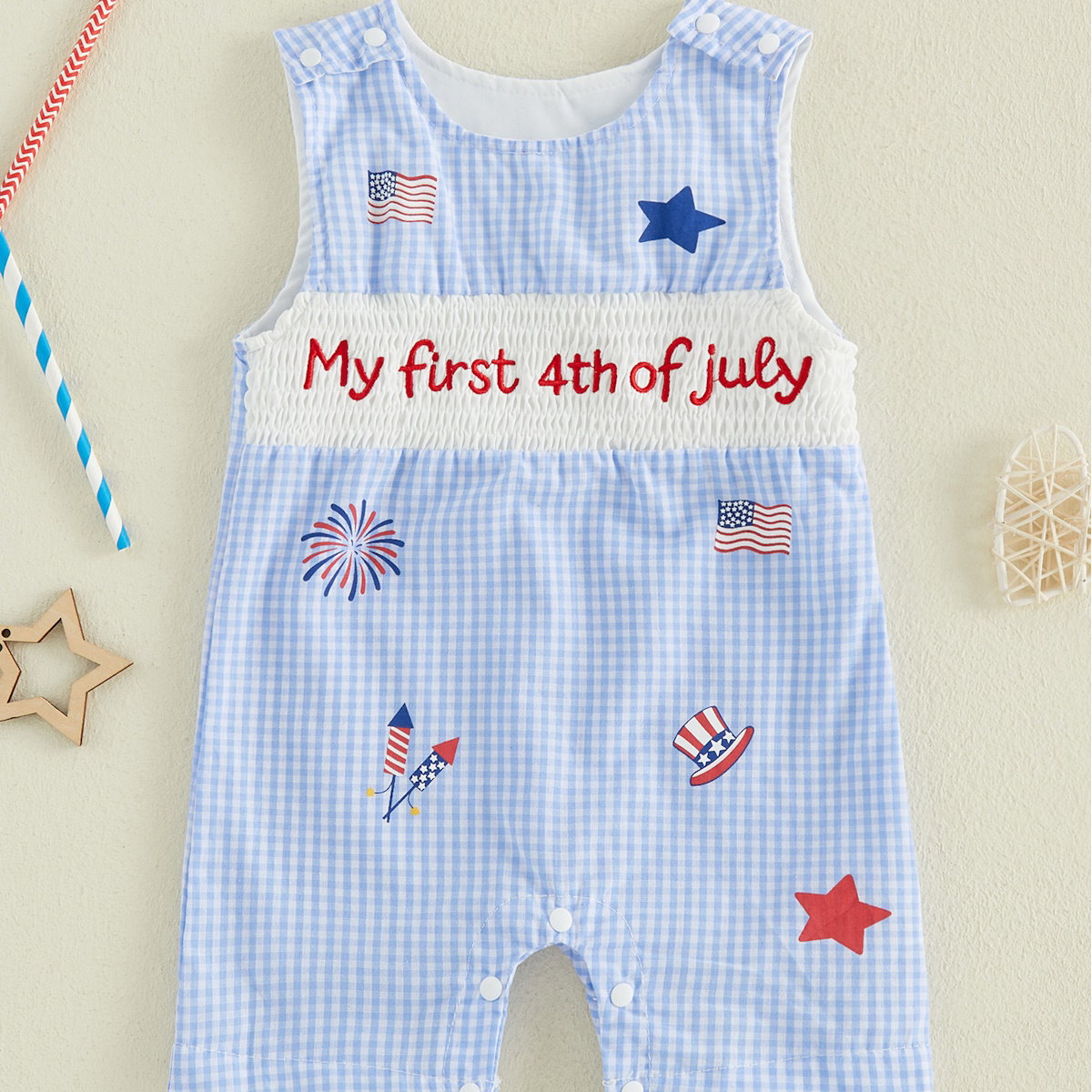 Infant 4th of July Onesie Independence Day Romper - ChildAngle