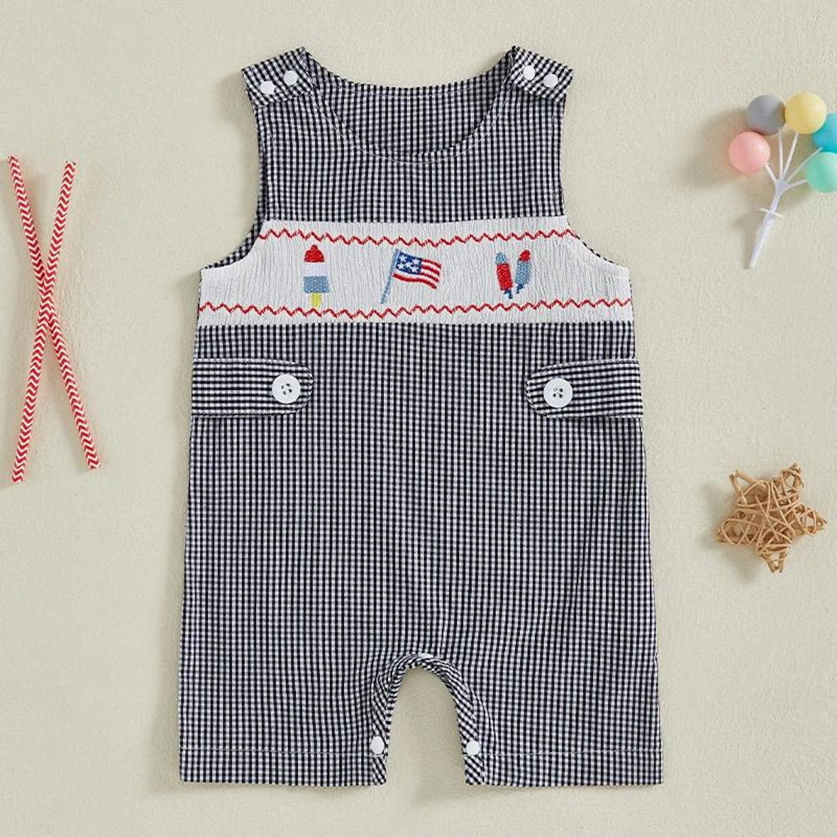 Infant 4th of July Onesie Independence Day Romper - ChildAngle