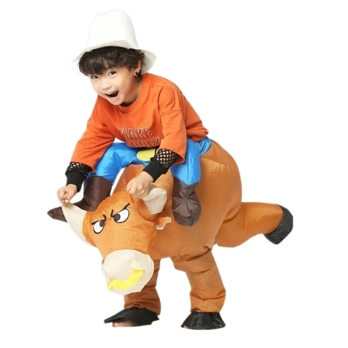 Blow up Kids Bull Rider Halloween Costume - ChildAngle