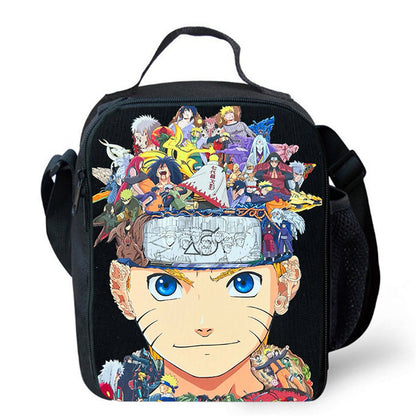 Insulated Naruto Lunch Bag Portable Lunch Tote - ChildAngle