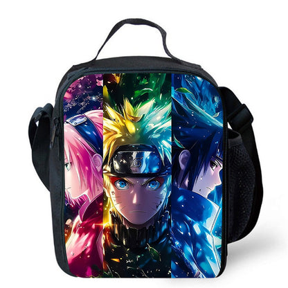 Insulated Naruto Lunch Bag Portable Lunch Tote - ChildAngle