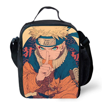 Insulated Naruto Lunch Bag Portable Lunch Tote - ChildAngle