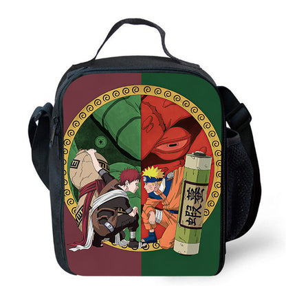 Insulated Naruto Lunch Bag Portable Lunch Tote - ChildAngle