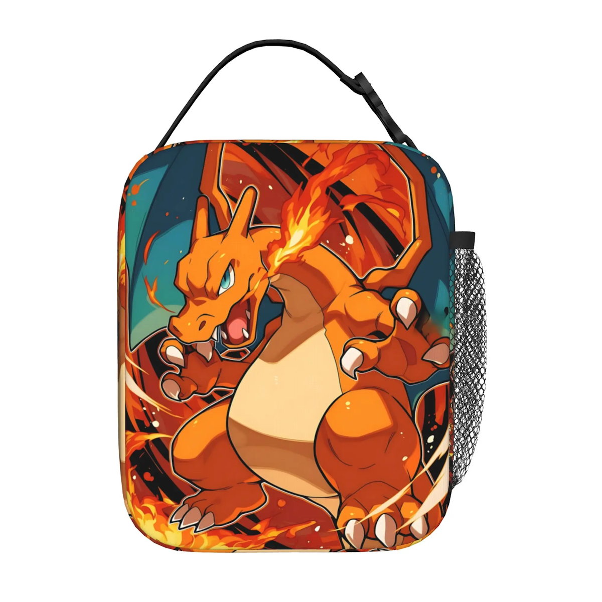 Pikachu Charizard Flareon Pokemon Insulated Lunch Bag Portable Lunch Tote - ChildAngle