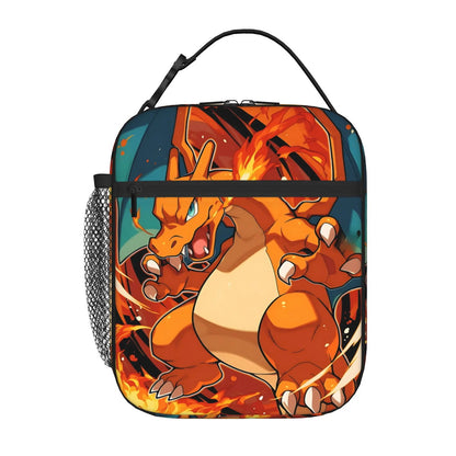 Pikachu Charizard Flareon Pokemon Insulated Lunch Bag Portable Lunch Tote - ChildAngle