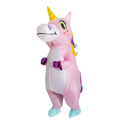 Kids Blow Up Unicorn Costume Pony Halloween - ChildAngle