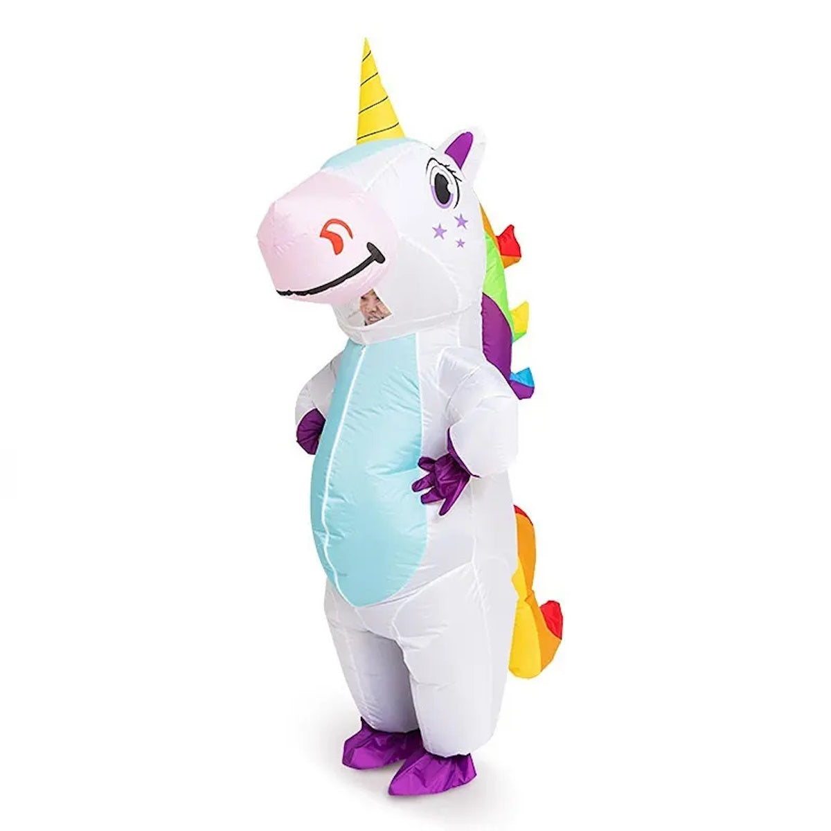 Kids Blow Up Unicorn Costume Pony Halloween - ChildAngle